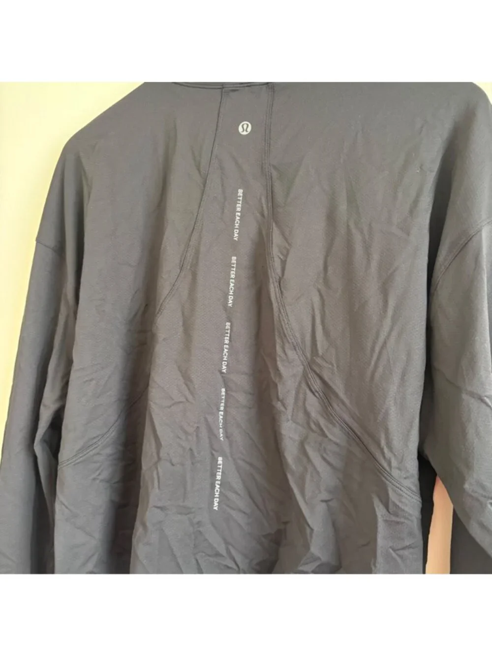 Lululemon Athletic Abrasion Resistant Training LS Shirt Black NWT Size 12